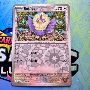 rufflet - reverse holo (077/086) - common — pokémon: black bolt